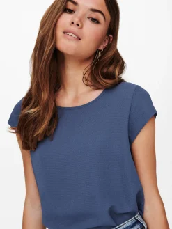 ONLVIC S/S SOLID TOP NOOS PTM - Vintage Indigo