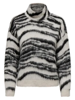 ONLWILD LS JQ HIGHNECK CC KNT