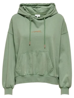 ONLWILDEST LIFE LS HOOD BOX CS SWT - Hedge Green/L