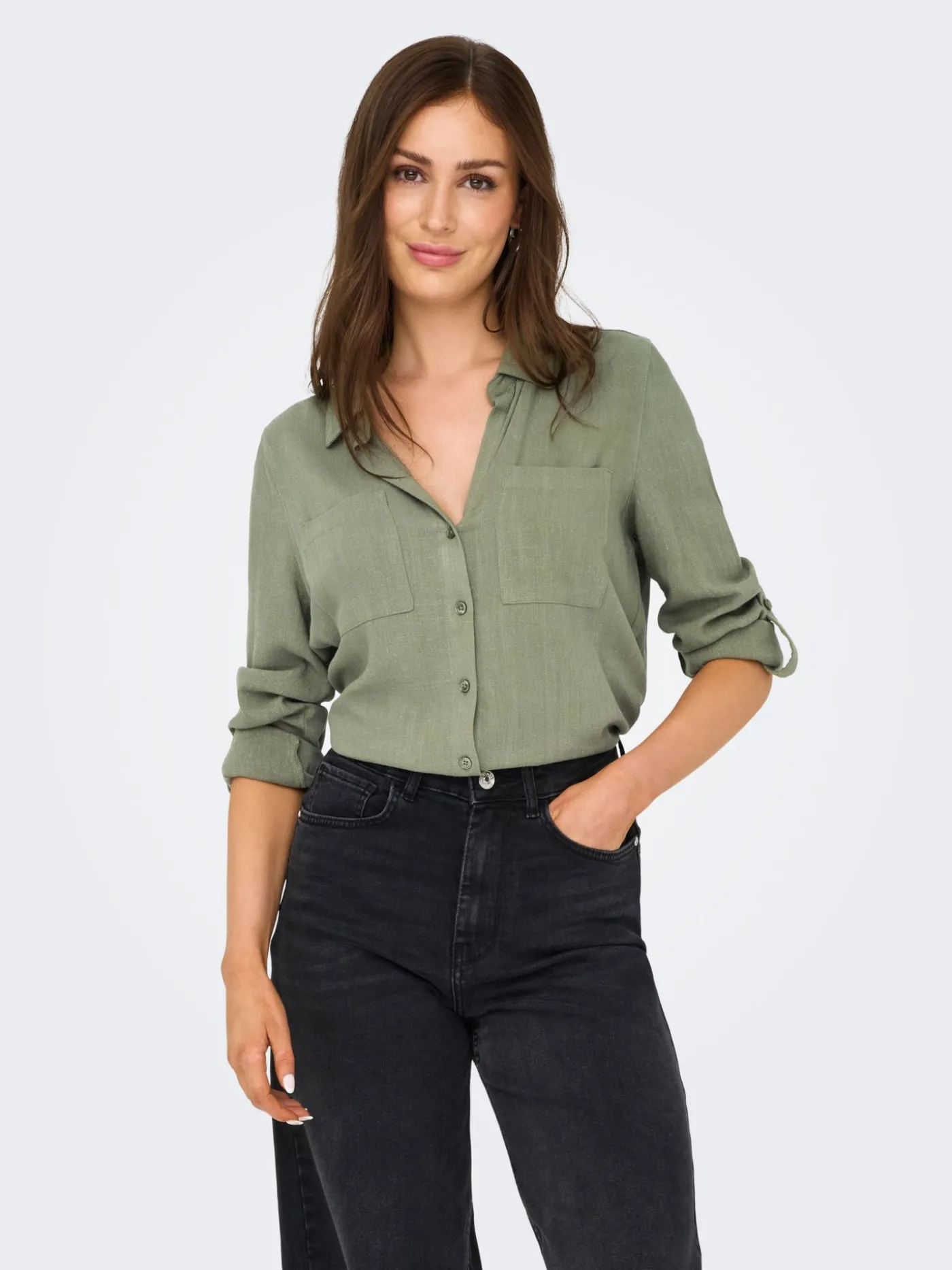 ONLYASMIN-SIESTA LS LI BL SHIRT PNT