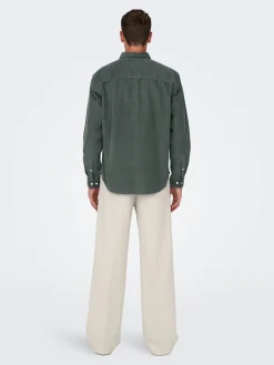 ONSALP RLX 2PKT WASHD CORD LS SHIRT