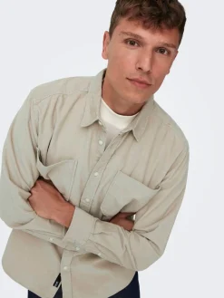 ONSALP RLX 2PKT WASHD CORD LS SHIRT