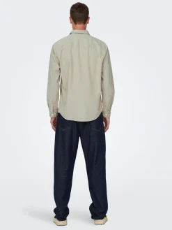 ONSALP RLX 2PKT WASHD CORD LS SHIRT