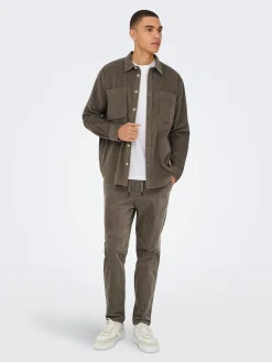 ONSALP RLX 2PKT WASHD CORD LS SHIRT