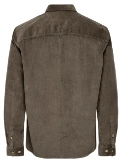 ONSALP RLX 2PKT WASHD CORD LS SHIRT