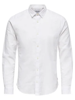 ONSCAIDEN LS SOLID LINEN SHIRT NOOS