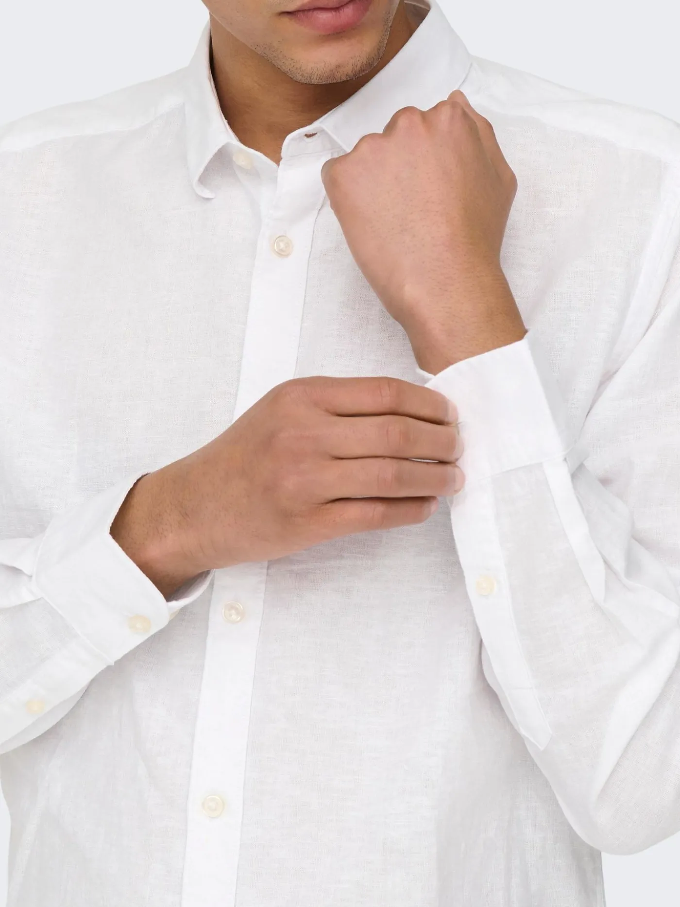 ONSCAIDEN LS SOLID LINEN SHIRT NOOS