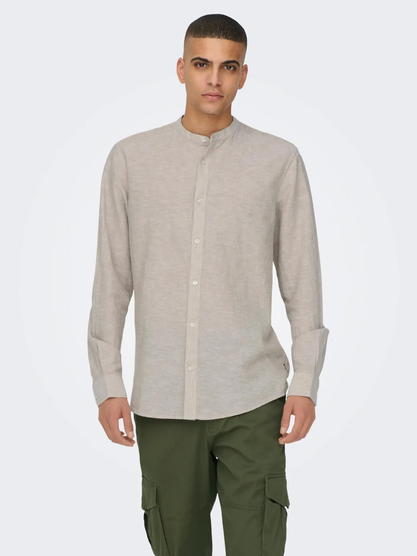 ONSCAIDEN LS SOLID LINEN SHIRT NOOS