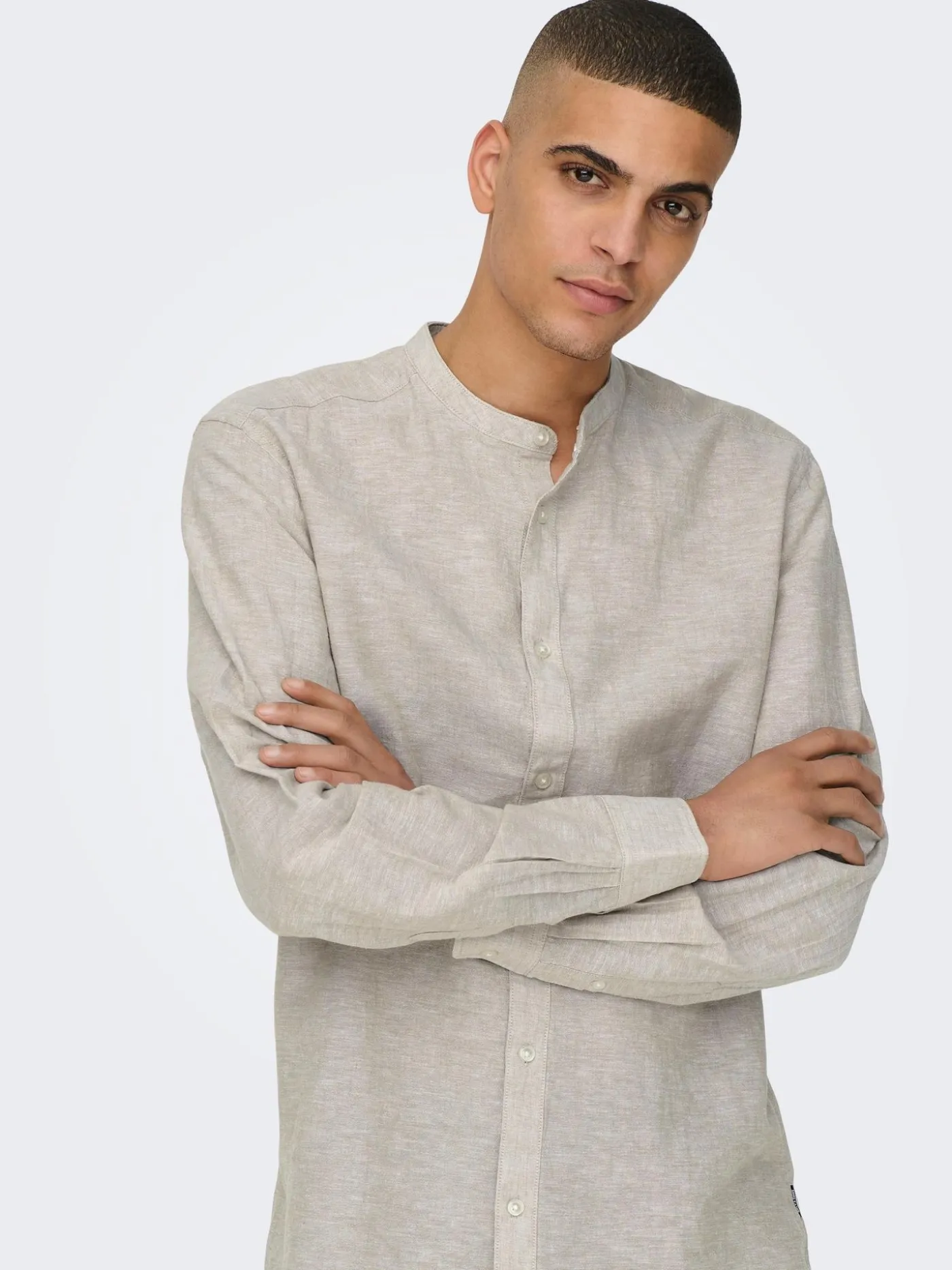 ONSCAIDEN LS SOLID LINEN SHIRT NOOS