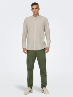ONSCAIDEN LS SOLID LINEN SHIRT NOOS