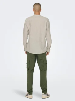 ONSCAIDEN LS SOLID LINEN SHIRT NOOS