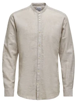 ONSCAIDEN LS SOLID LINEN SHIRT NOOS