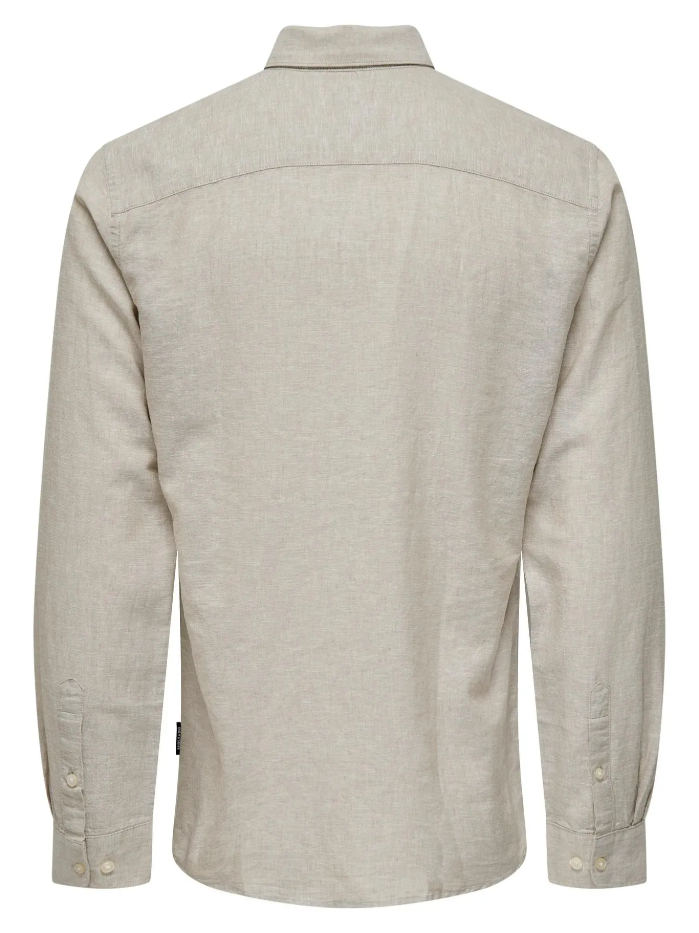ONSCAIDEN LS SOLID LINEN MAO SHIRT