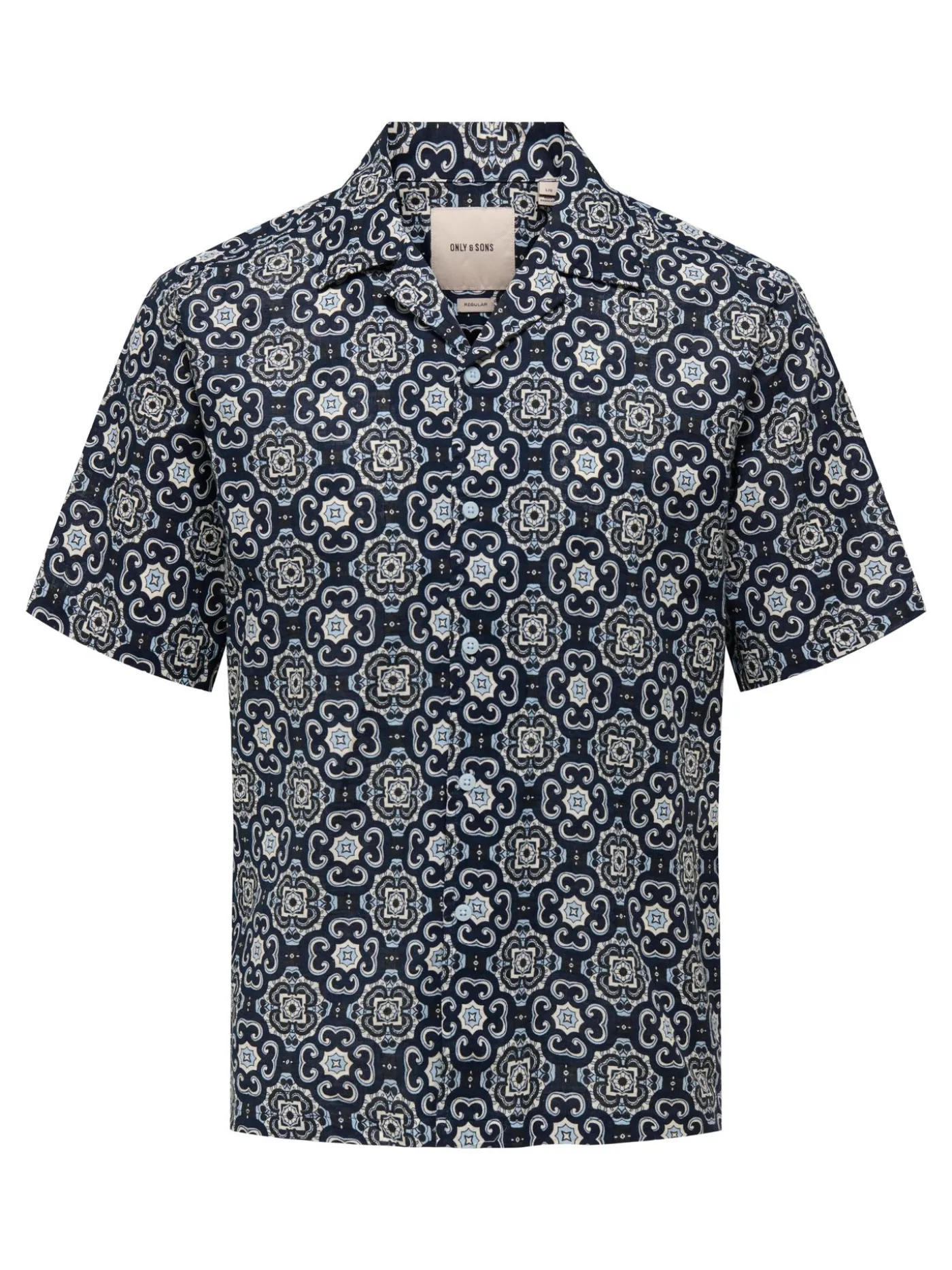 ONSCAIDEN REG FIT AOP LINEN BLEND N