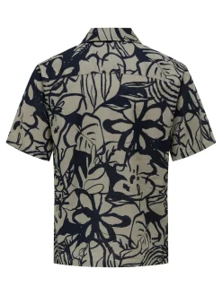 ONSCAIDEN REG FIT AOP LINEN BLEND N