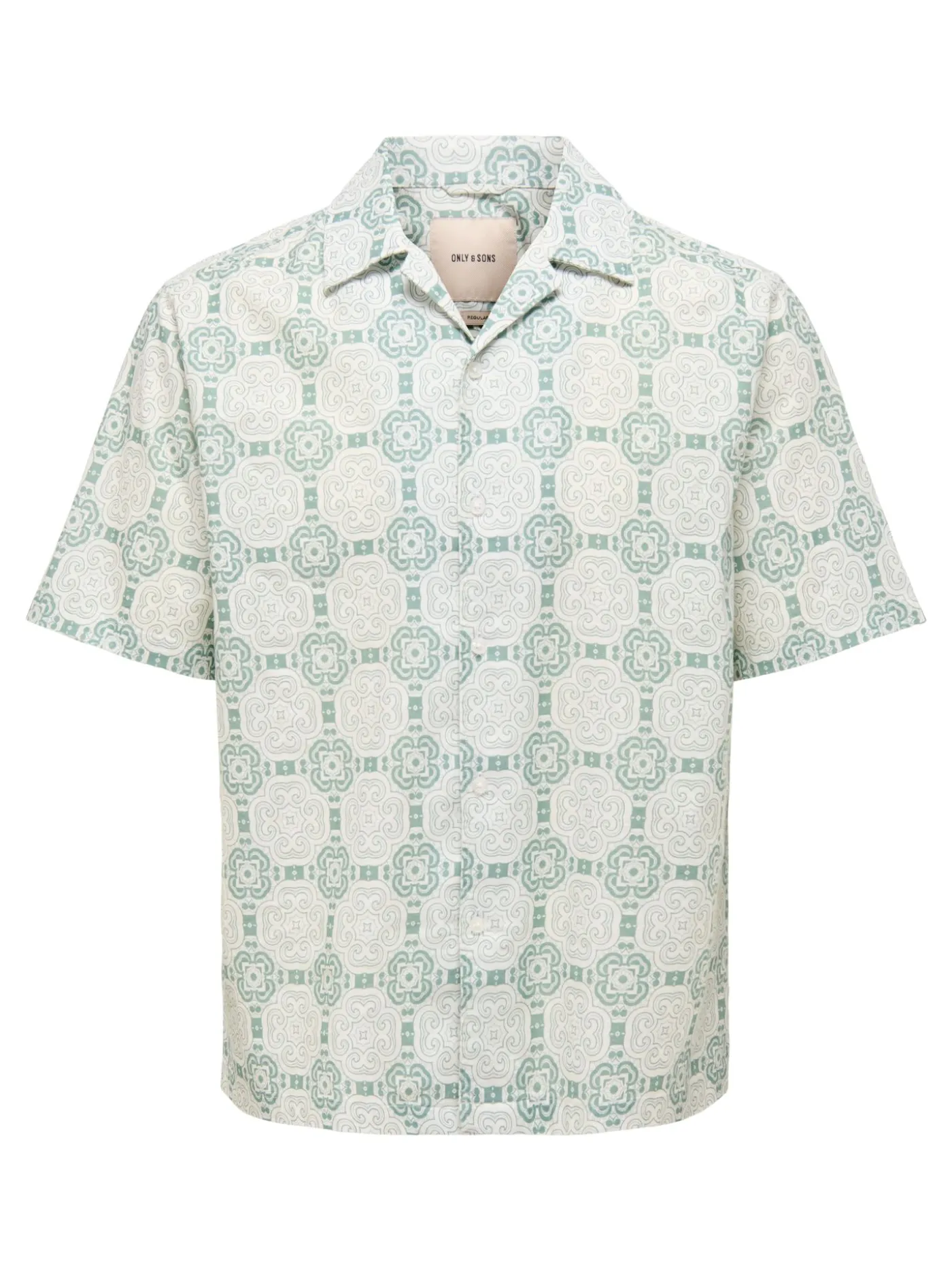 ONSCAIDEN REG FIT AOP LINEN BLEND N