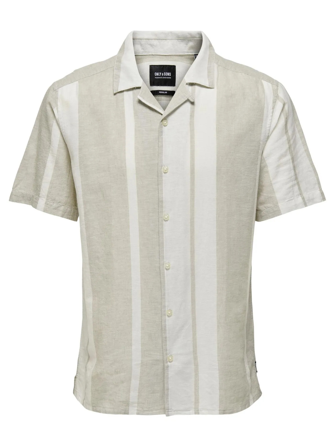 ONSCAIDEN SS STRIPE LINEN RESORT SH