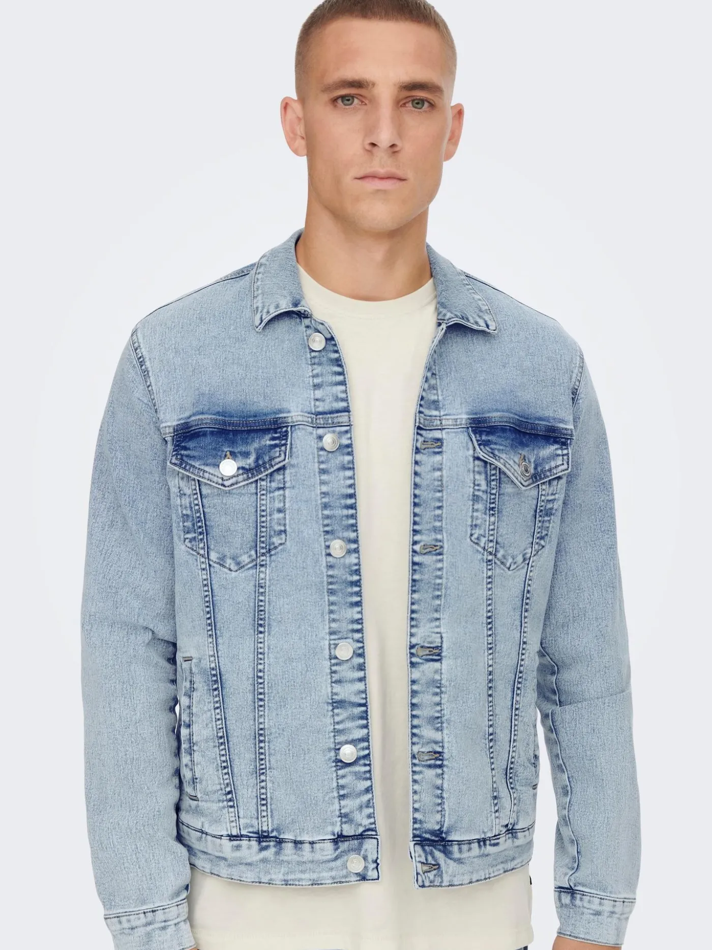 ONSCOIN L. BLUE 4334 JACKET NOOS - Light Blue Den