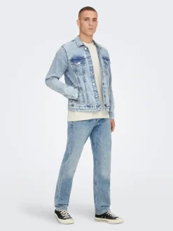 ONSCOIN L. BLUE 4334 JACKET NOOS - Light Blue Den