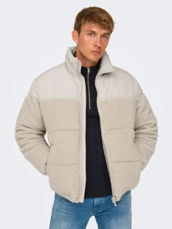 ONSELI SHERPA MIX PUFFER JACKET OTW