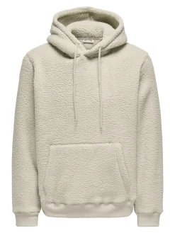 ONSEMILIO REG TEDDY HOODIE SWEAT VD