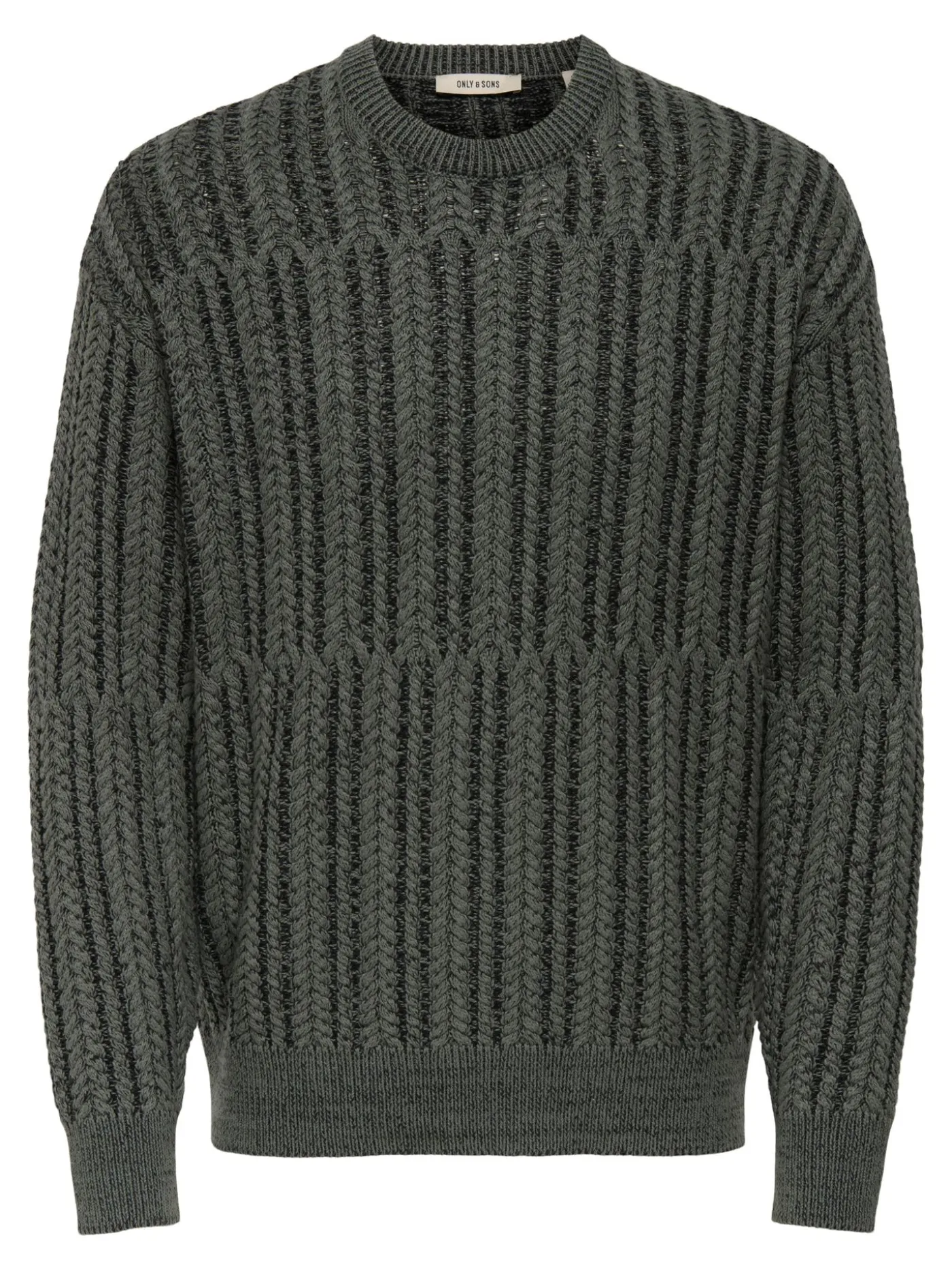 ONSFILL RLX LS CABEL CREW KNIT