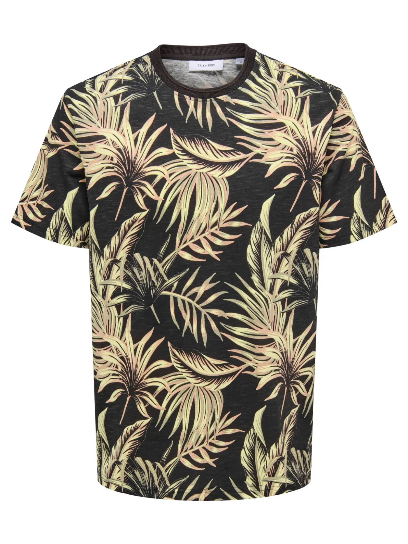 ONSKASH REG LEAF AOP SS TEE