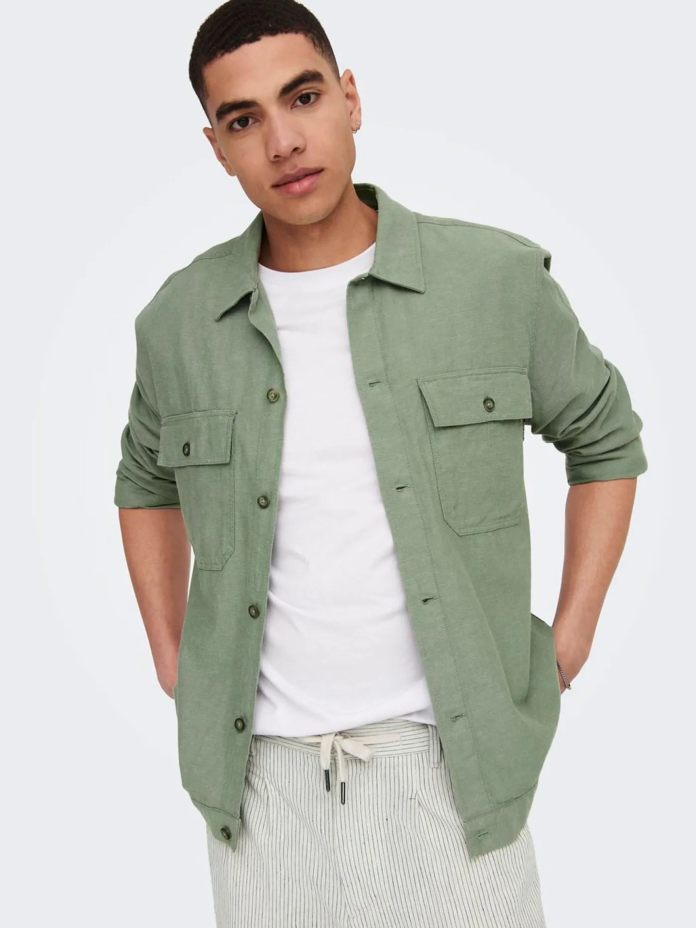 ONSKENNET LS LINEN OVERSHIRT NOOS