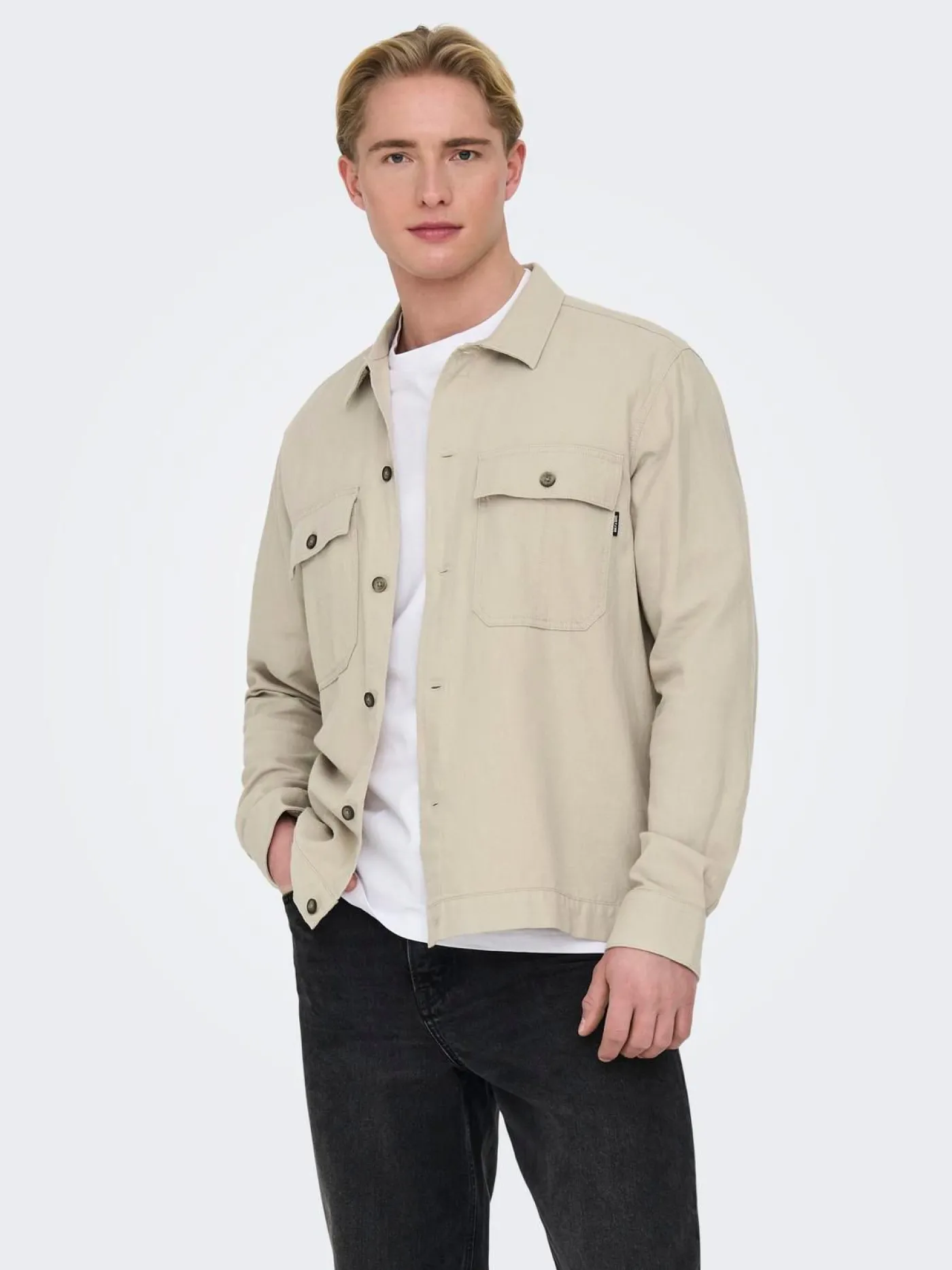 ONSKENNET LS LINEN OVERSHIRT NOOS