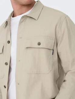 ONSKENNET LS LINEN OVERSHIRT NOOS