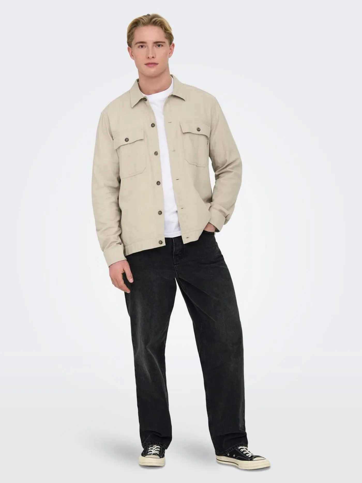 ONSKENNET LS LINEN OVERSHIRT NOOS