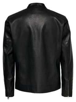 ONSKYLE PU JACKET OTW - Black