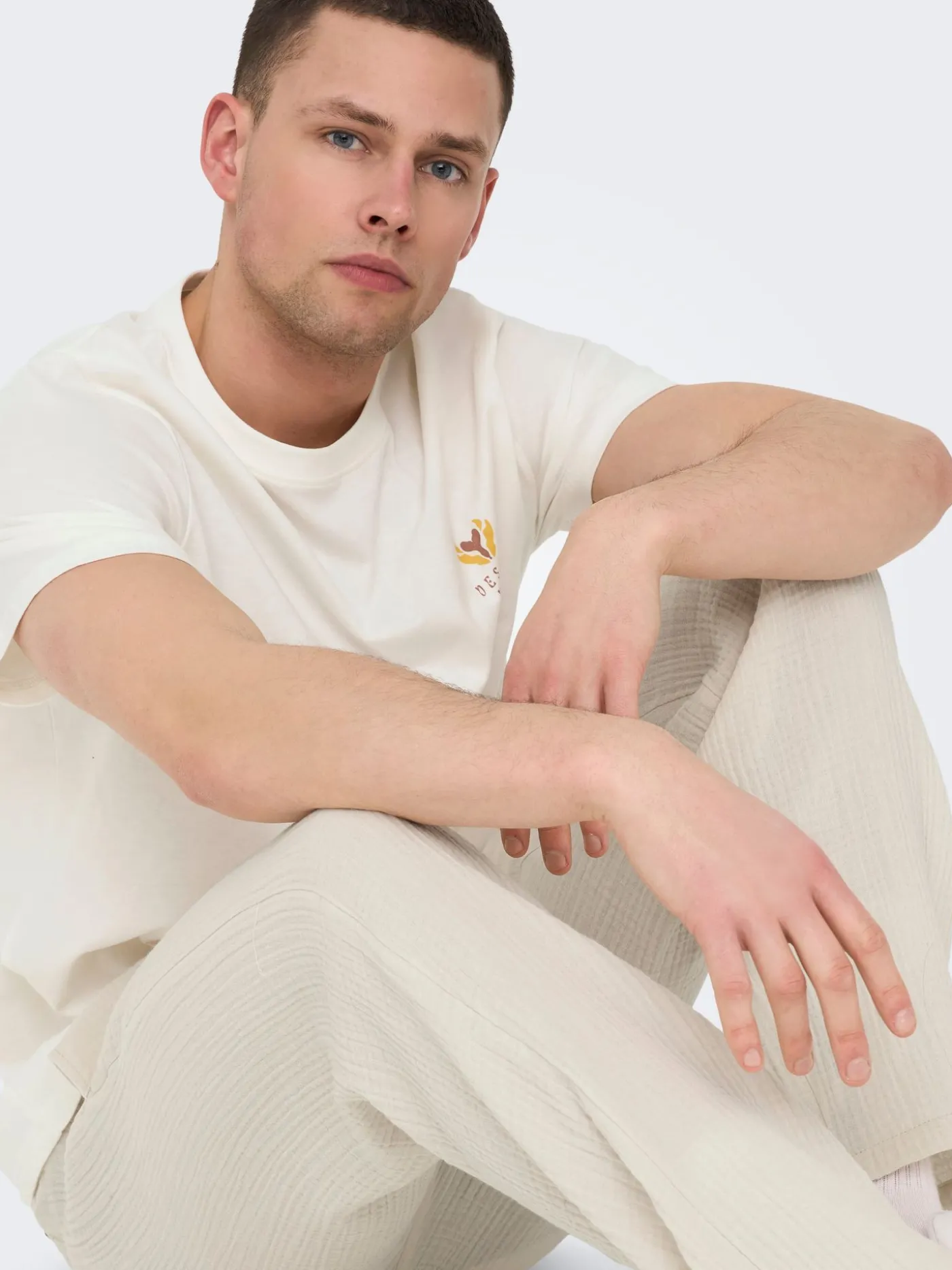 ONSMANUEL LIFE REG SS DESERT TEE CS