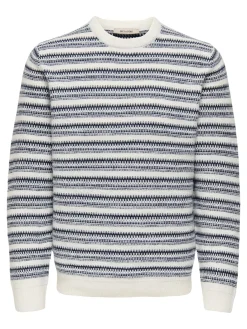ONSMING LIFE REG LS CREW NECK KNIT