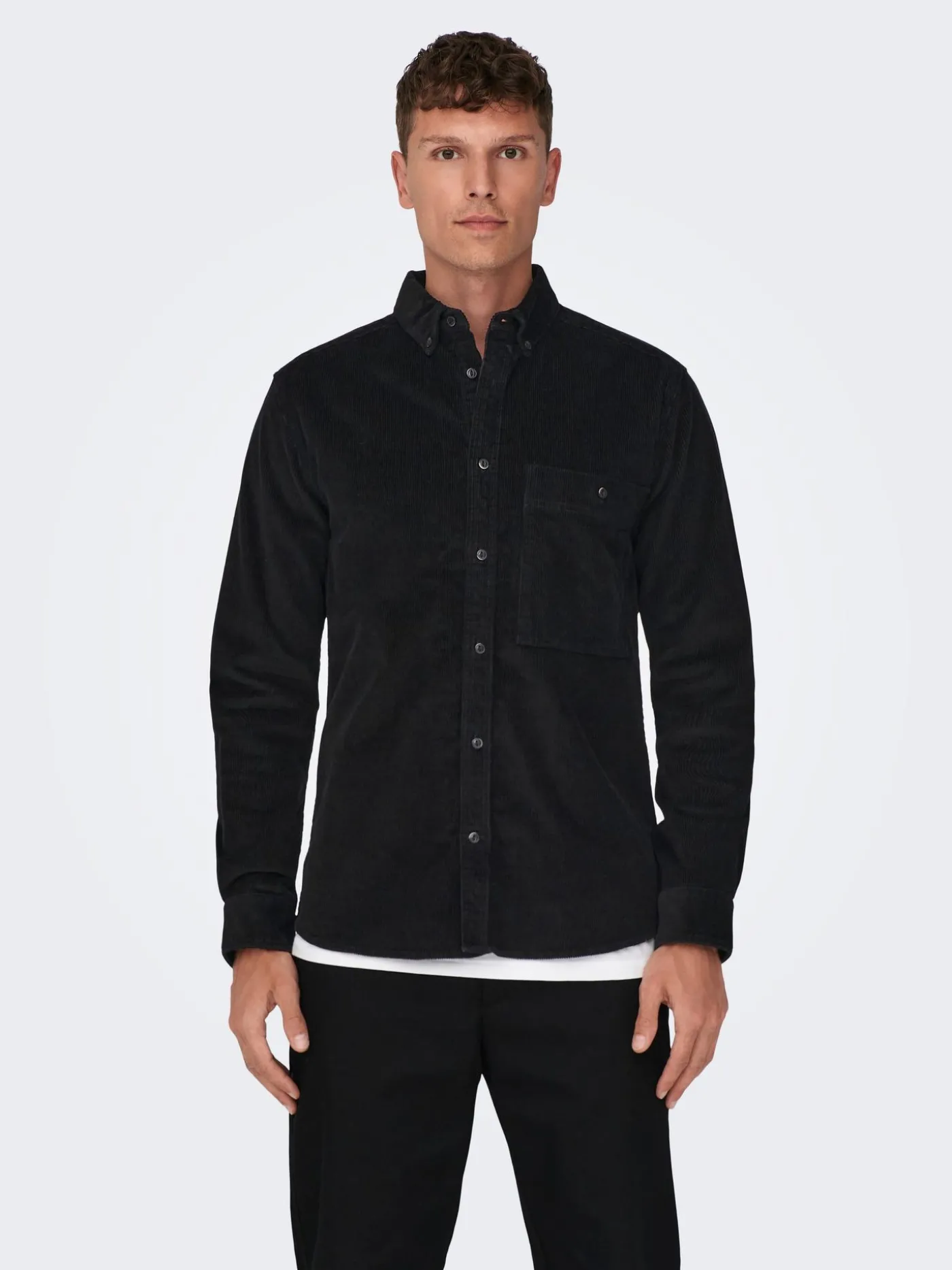 ONSNEWTERRY REG CORD LS SHIRT NOOS