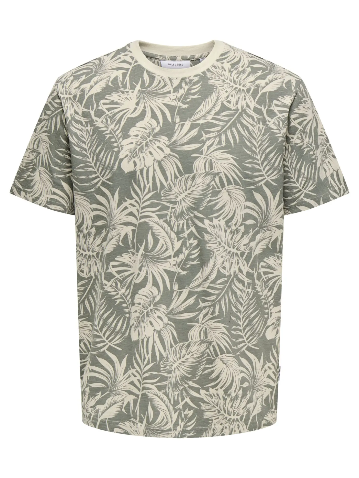 ONSPERRY LIFE REG LEAF AOP SS TEE N