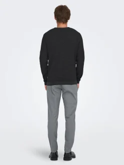 ONSTAPA REG 12 STRUC LS CREW KNIT N