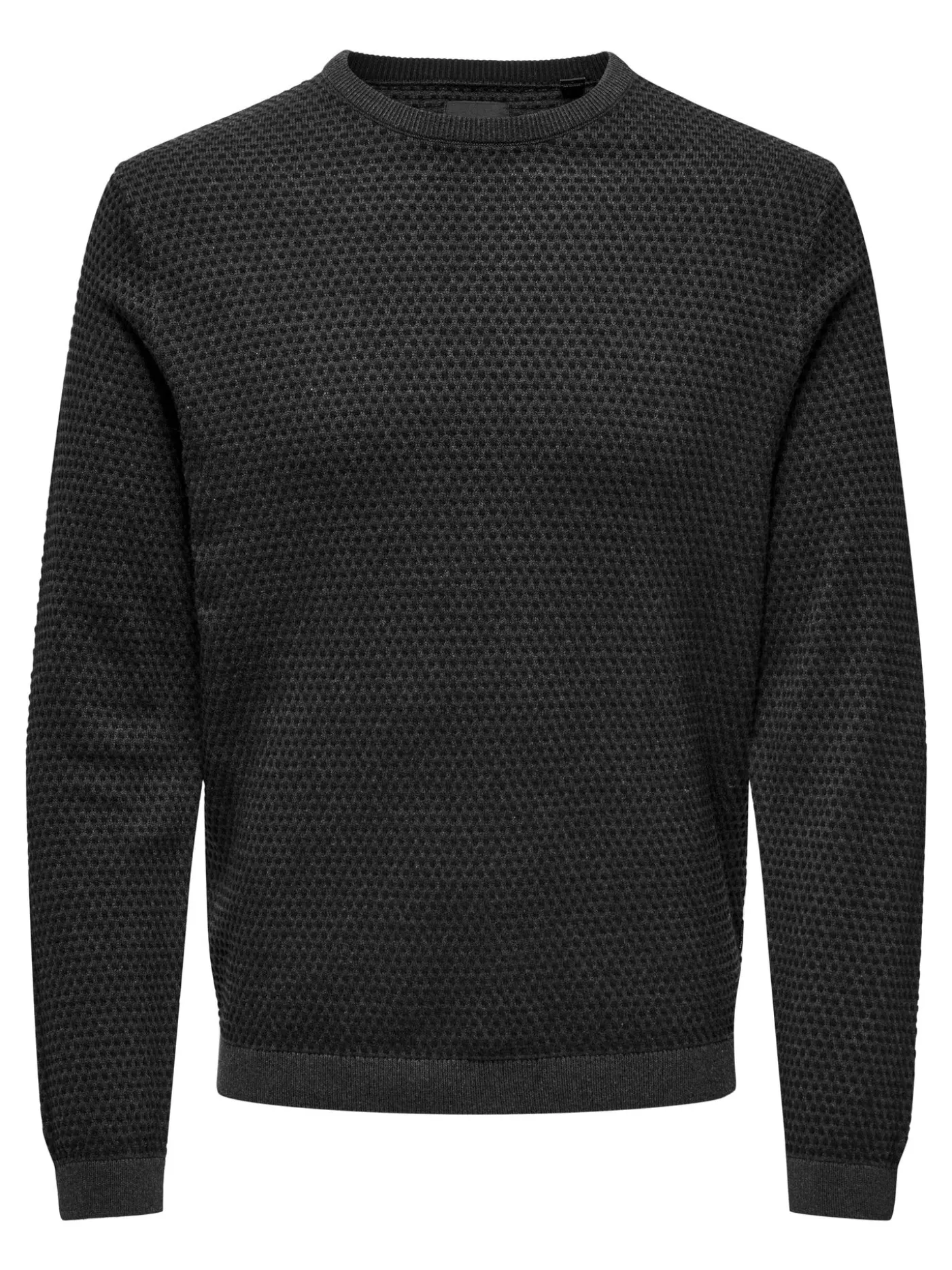 ONSTAPA REG 12 STRUC LS CREW KNIT N