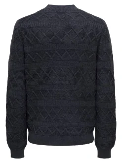 ONSWADE REG 5 STRUC CREW NECK KNIT