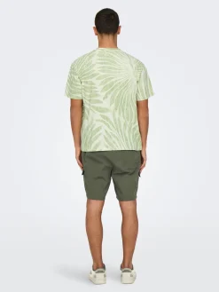 ONSZEKE LIFE REG WASHED SS AOP TEE