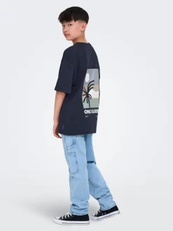 OSJARTSY LIFE SS OVS B. PRINTED TEE