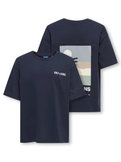 OSJARTSY LIFE SS OVS B. PRINTED TEE