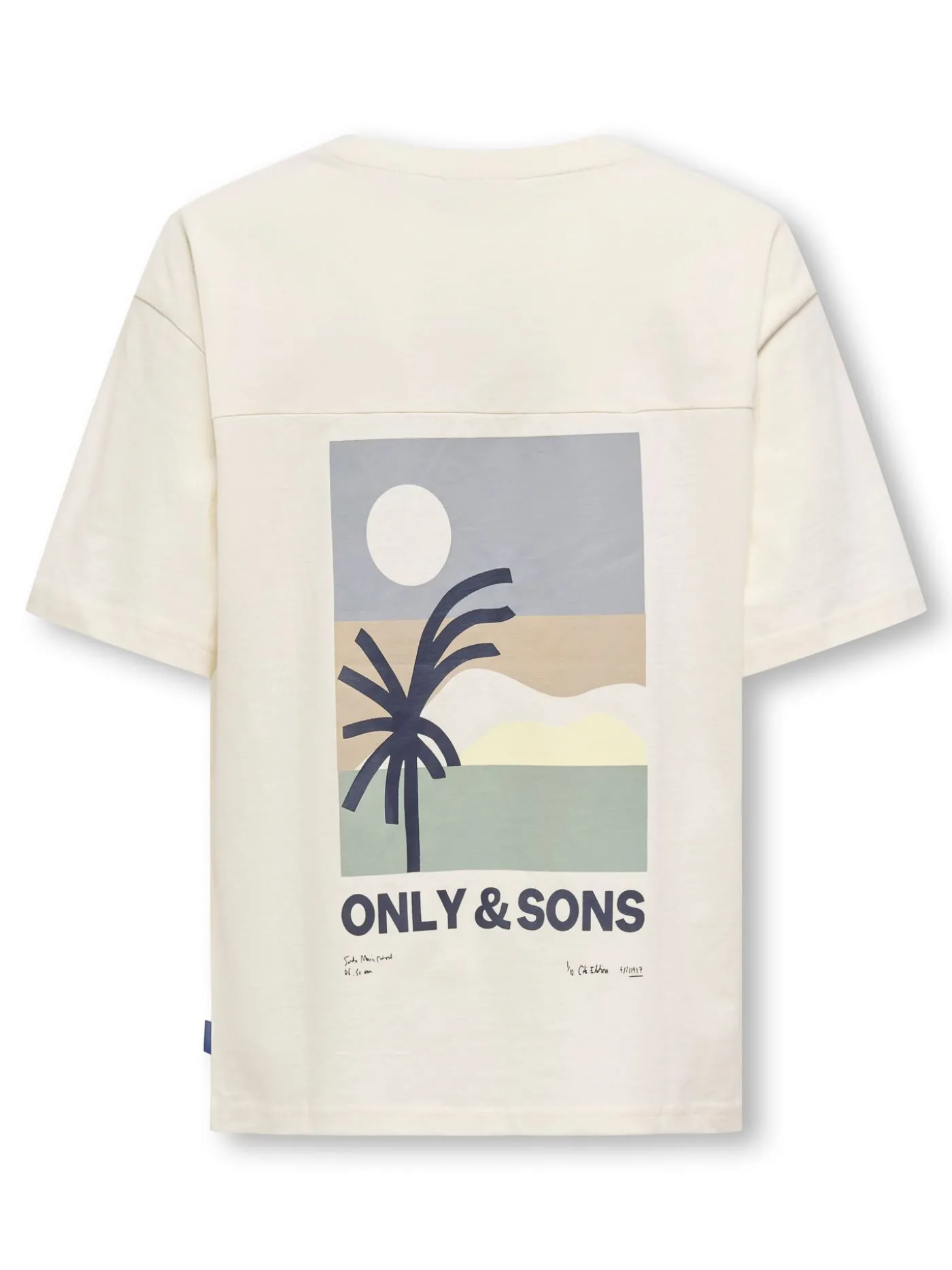 OSJARTSY LIFE SS OVS B. PRINTED TEE