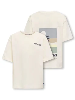 OSJARTSY LIFE SS OVS B. PRINTED TEE