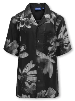 OSJROCKET REG SS RESORT AOP SHIRT W