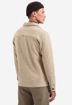 Overshirt Button Closure Melange