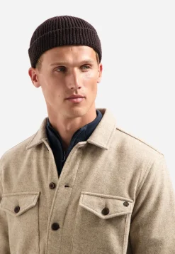 Overshirt Button Closure Melange