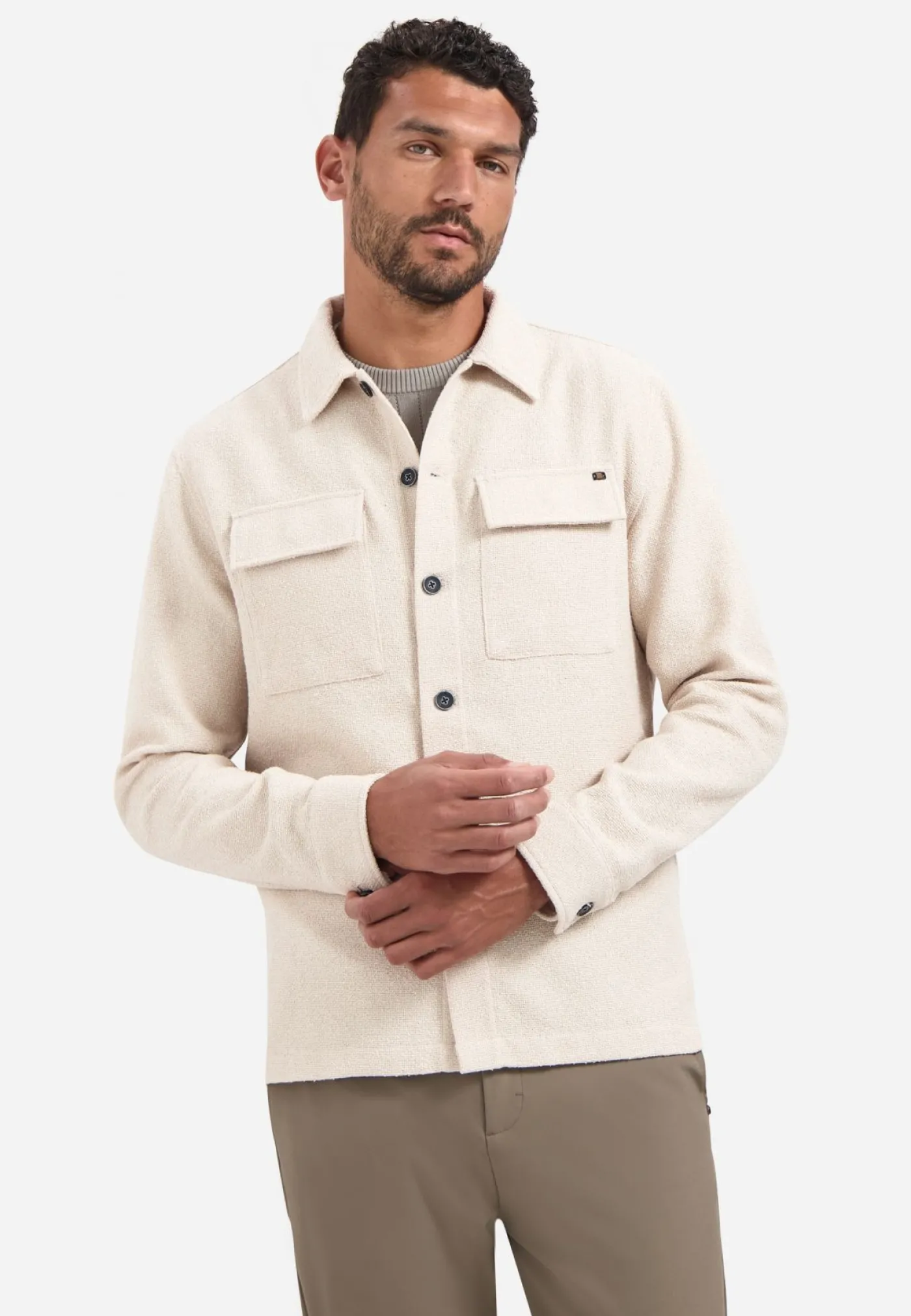 Overshirt Full Button Stretch