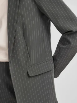 PCBOSSY LS LOOSE STRIPED BLAZER NOO