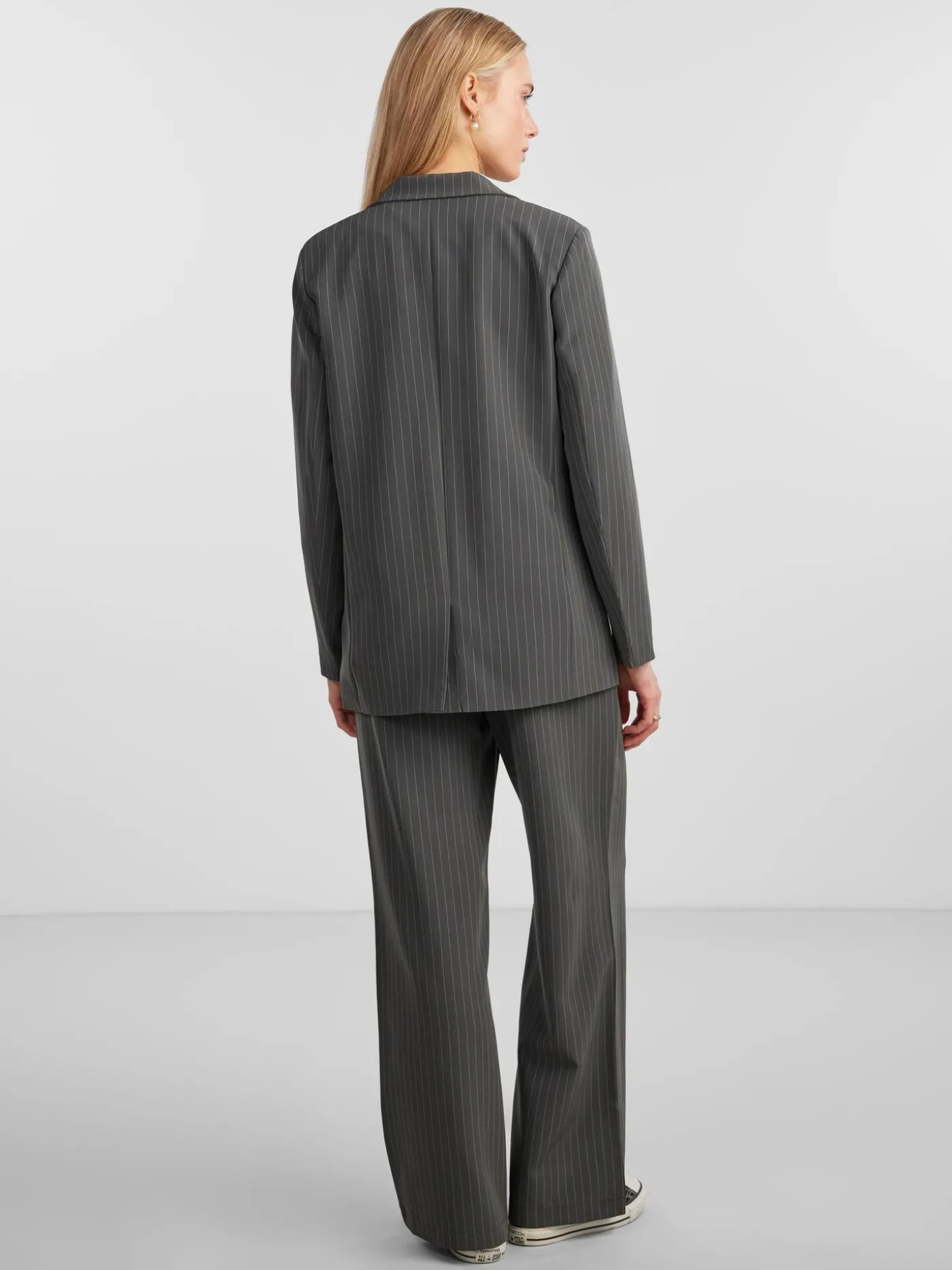 PCBOSSY LS LOOSE STRIPED BLAZER NOO